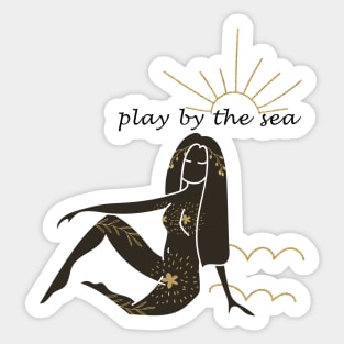 Play by the Sea goddess Sticker